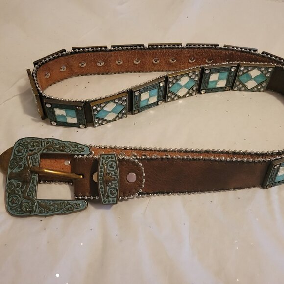 Leather Cowgirl Belt - Picture 1 of 11